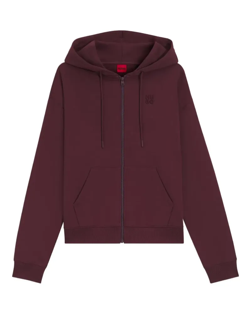 HUGO BOSS logo zip hoodie - Rot Rot