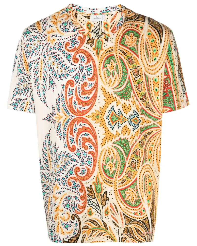 Etro T-Shirt mit Paisleymuster - Orange Orange