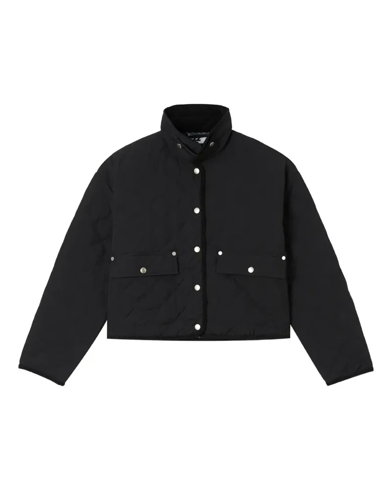 Izzue Jacke mit Rautensteppung - Schwarz Schwarz