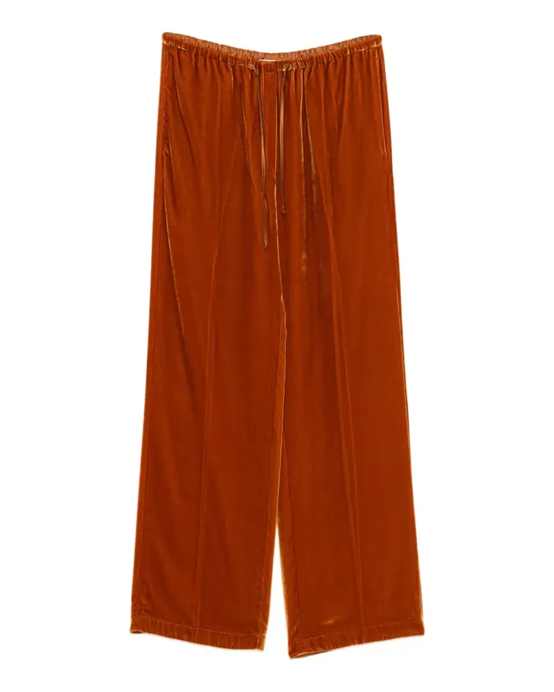 forte_forte Samthose mit Kordelzug - Orange Orange