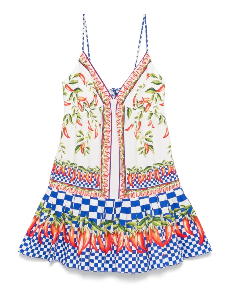 FARM Rio Minikleid mit Print - Weiß Weiß