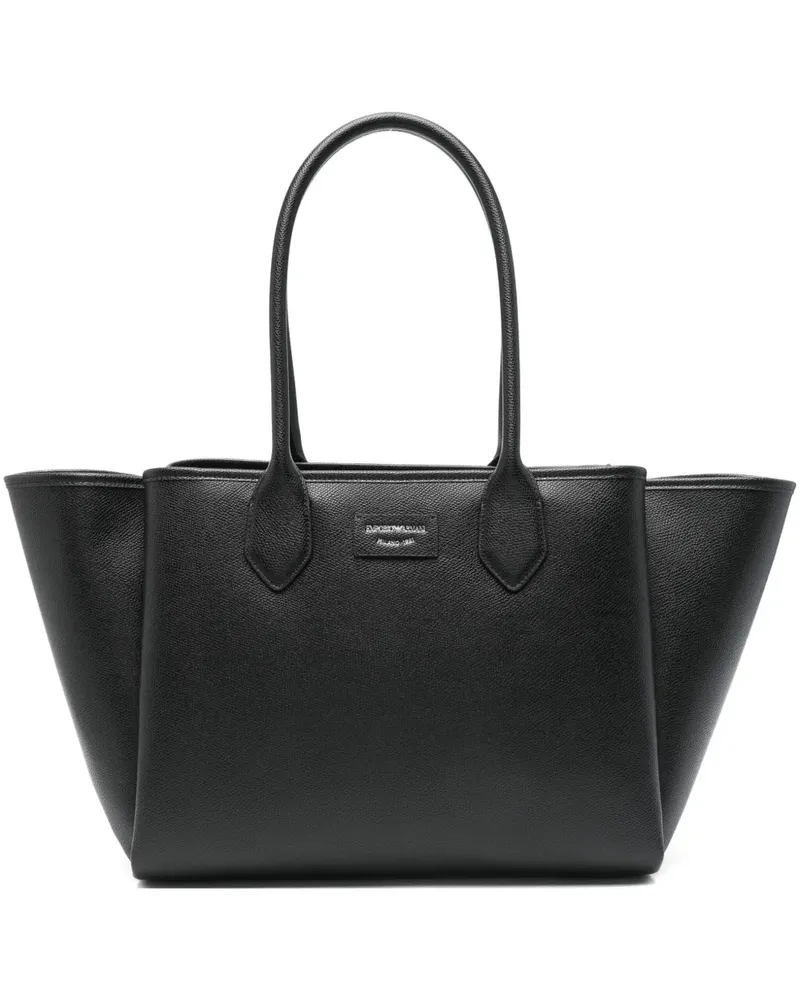 Emporio Armani Handtasche aus Leder - Schwarz Schwarz