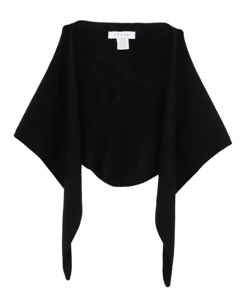 Liska Gestrickter Schal - Schwarz Schwarz