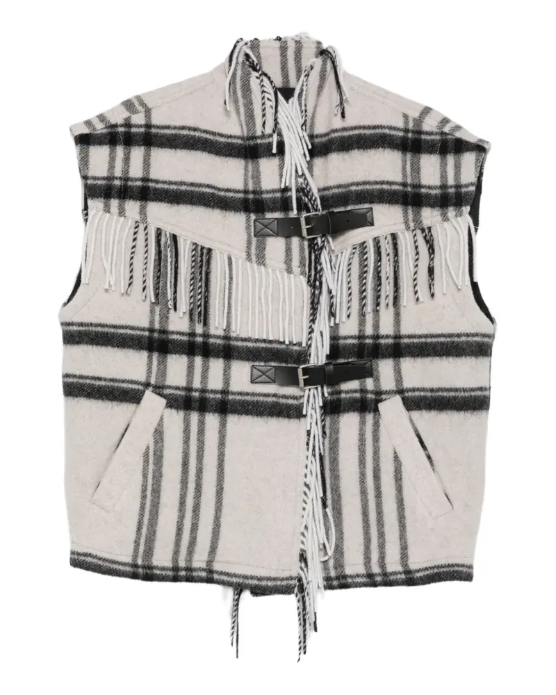 Isabel Marant Ginesa Jacke mit Fransen - Nude Nude