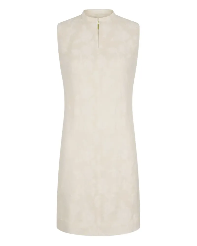 Shanghai Tang Minikleid mit Jacquardmuster - Weiß Weiß