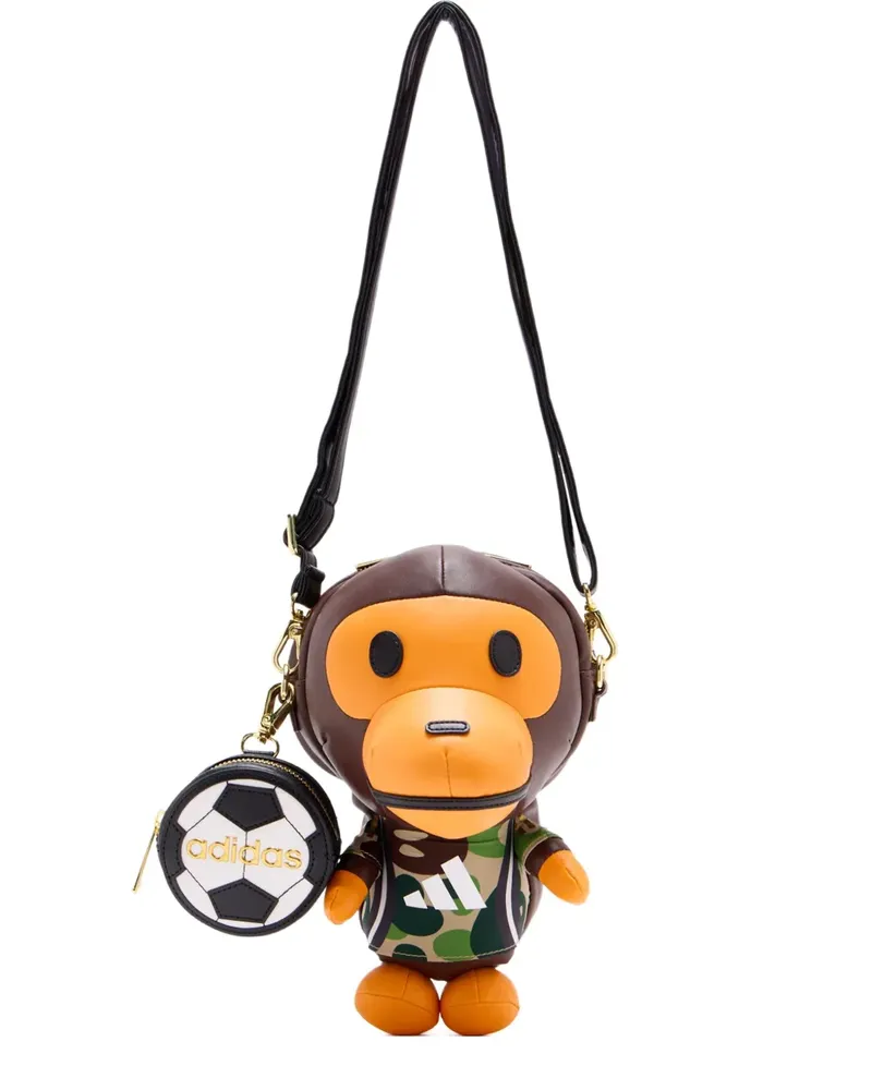 adidas Bape Milo Schultertasche - Braun Braun