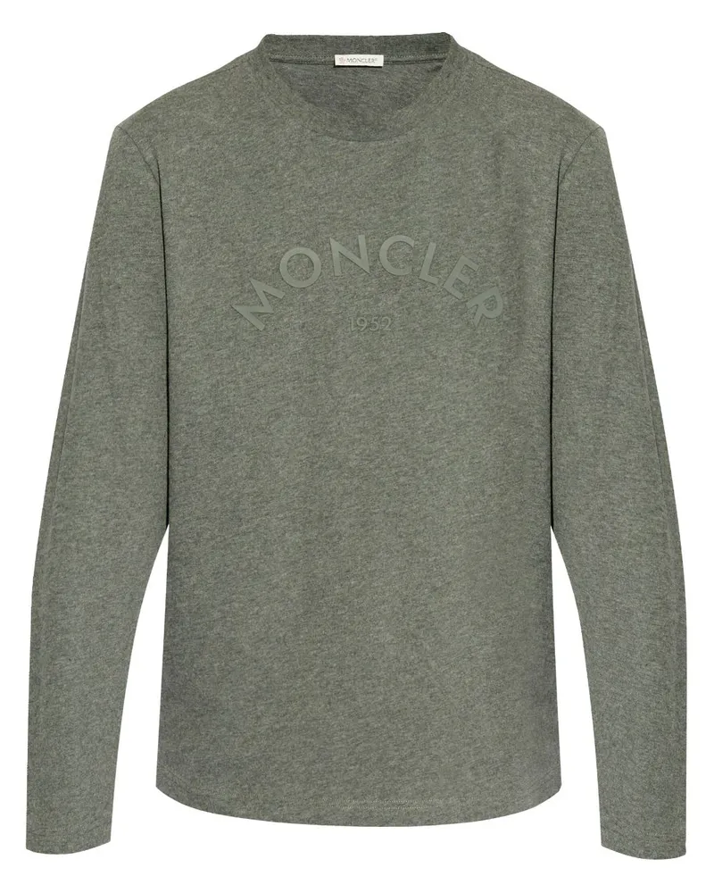 Moncler T-Shirt mit Logo-Print - Grau Grau