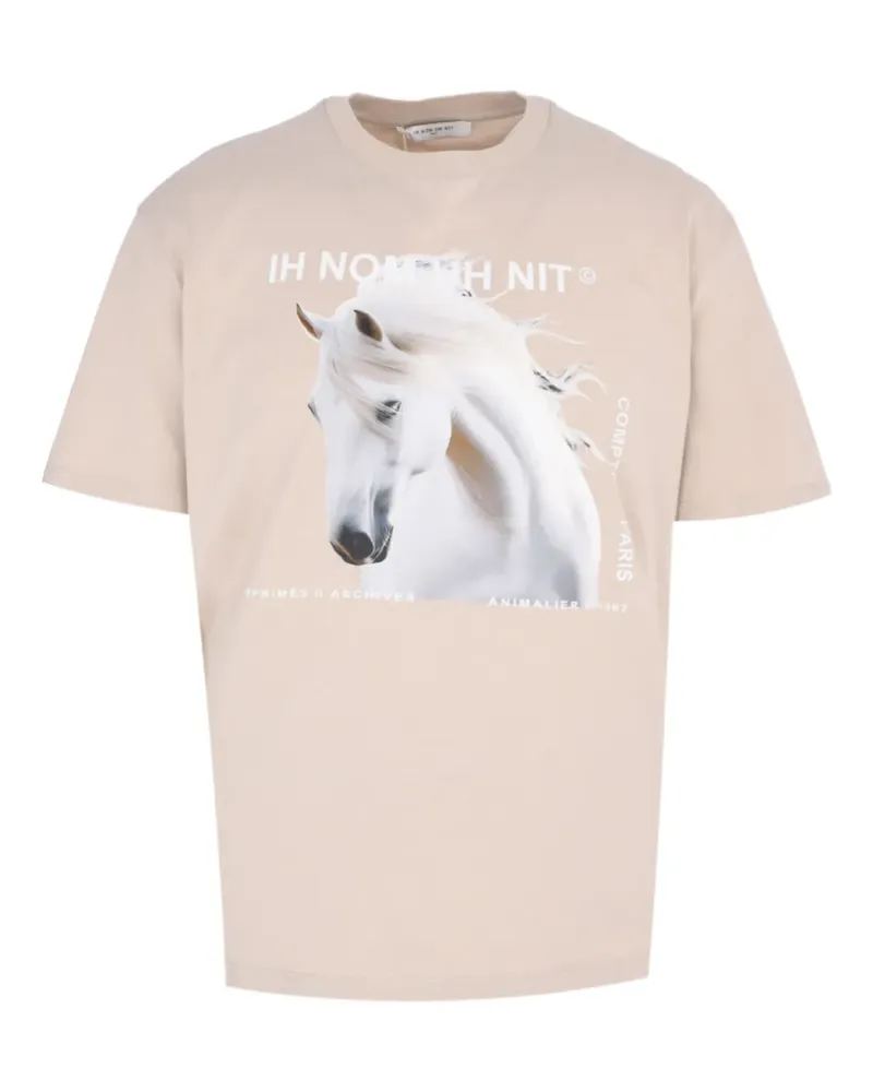 IH NOM UH NIT T-Shirt mit Pferde-Print - Nude Nude