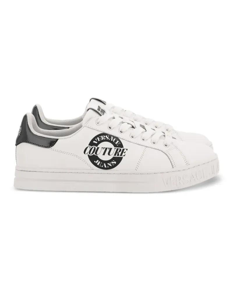 Versace Jeans Sneakers mit Logo-Print - Weiß Weiß