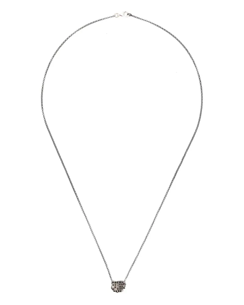 Rosa Maria Halskette aus Sterlingsilber mit Diamanten Silber