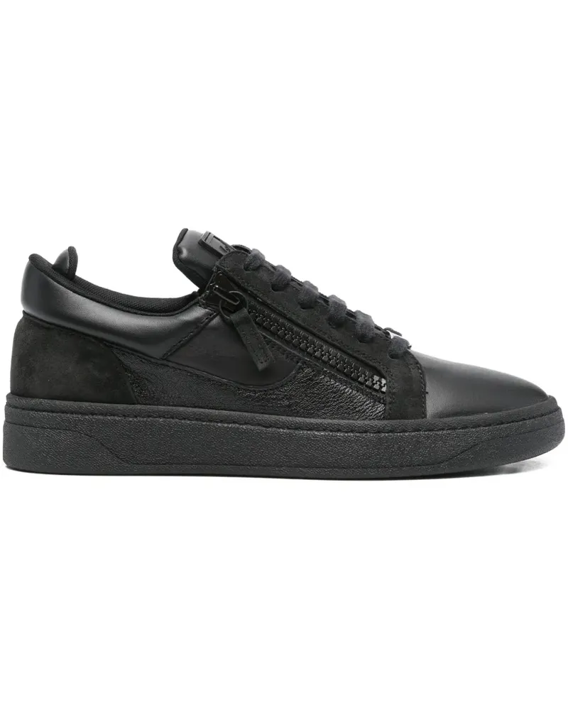 Giuseppe Zanotti Sneakers mit Reißverschlussdetail - Schwarz Schwarz