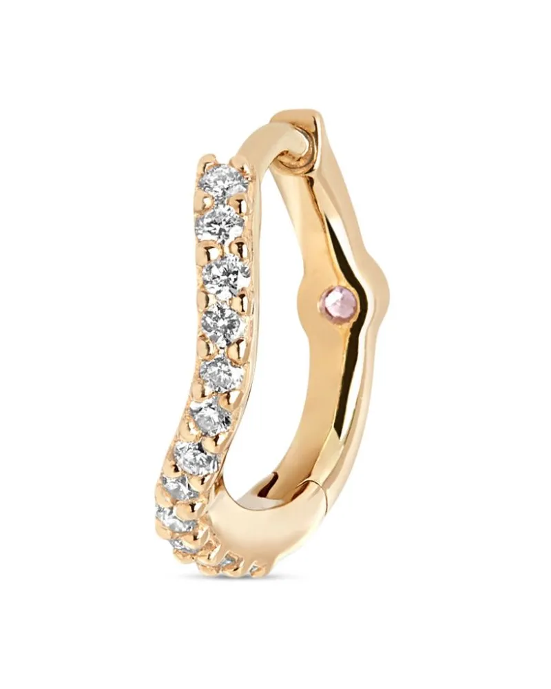 Maria Black 14kt Wave Goldohrring mit Diamanten Gold