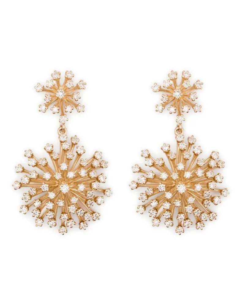 Sydney Evan 14kt Gelbgoldohrringe mit Diamanten Gold