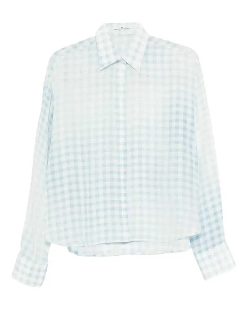 Ermanno Scervino Kariertes Hemd - Weiß Weiß