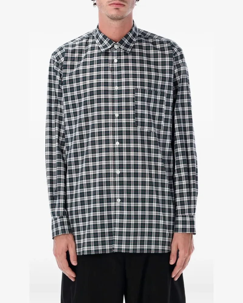 Comme des Garçons checked shirt - Grün Grün