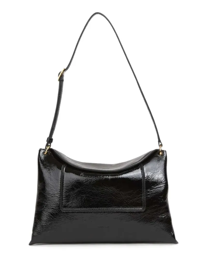 WANDLER Penelope crinkled-leather shoulder bag - Schwarz Schwarz