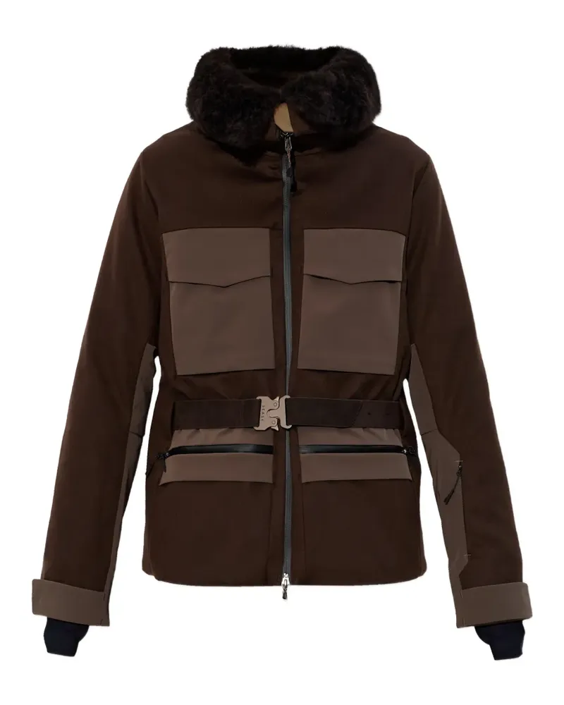 SEASE collar belted jacket - Braun Braun