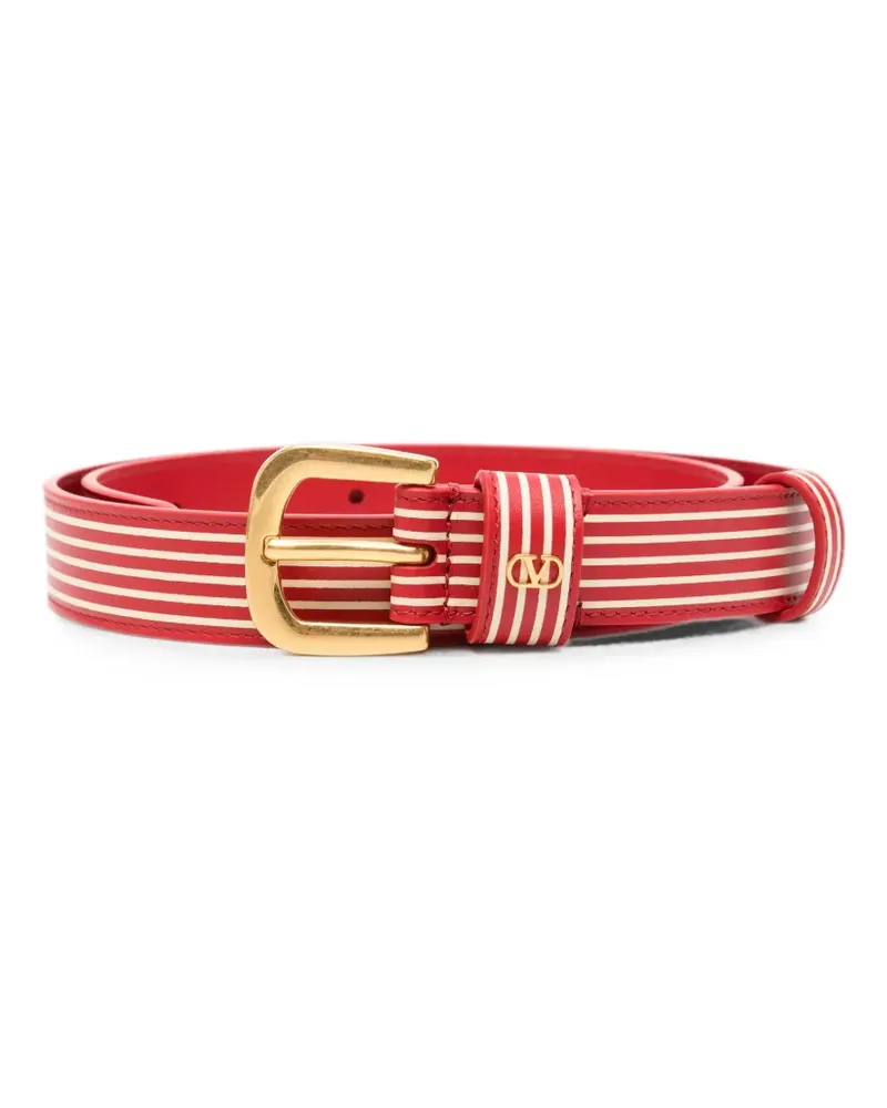 Valentino Garavani striped belt - Rot Rot