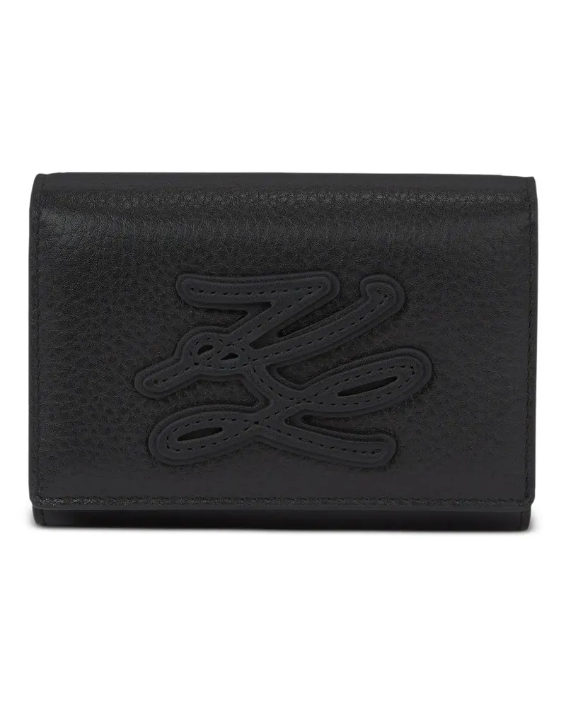 Karl Lagerfeld Mittelgroßes K/Autograph Portemonnaie - Schwarz Schwarz