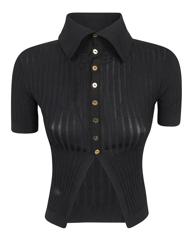 Elisabetta Franchi Cardigan mit Knöpfen - Schwarz Schwarz