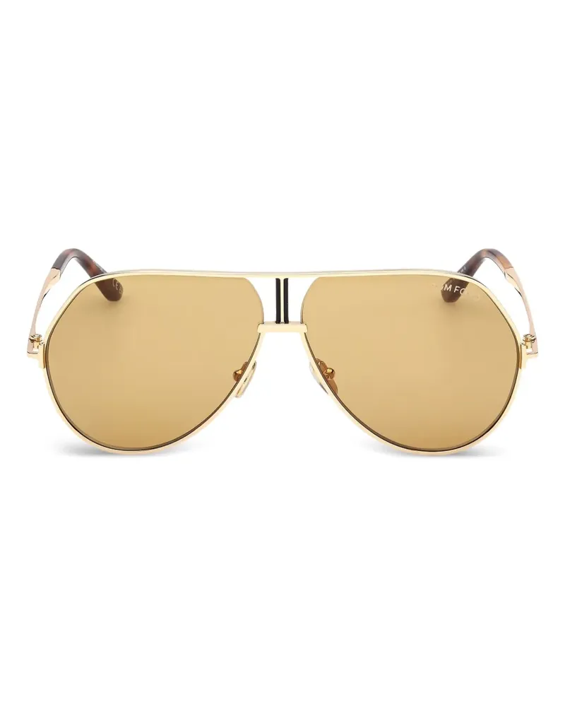 Tom Ford Getönte Pilotenbrille - Gold Gold