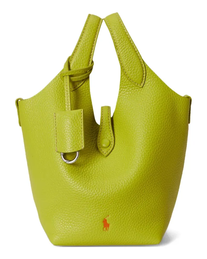 Ralph Lauren Shopper aus strukturiertem Leder - Gelb Gelb