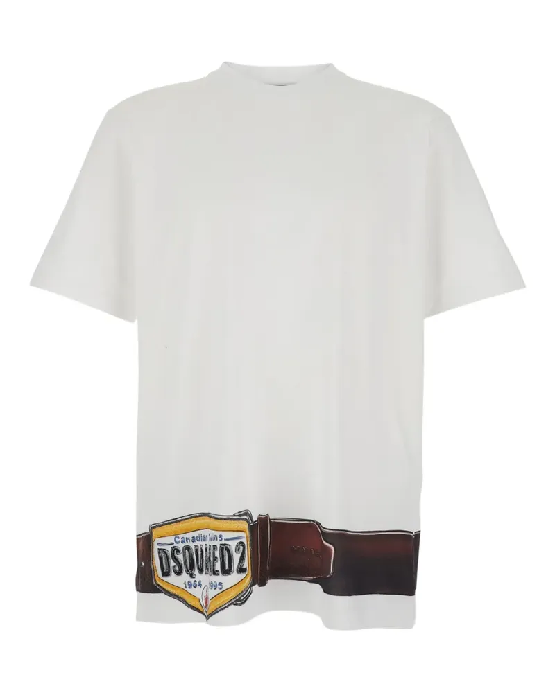Dsquared2 T-Shirt mit grafischem Print - Weiß Weiß