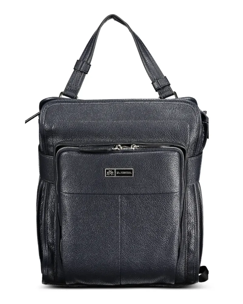 La Martina logo-plaque backpack - Blau Blau