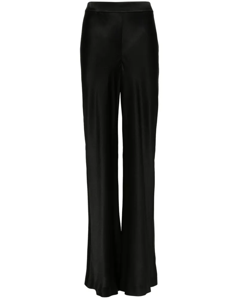 Alberta Ferretti Hose mit weitem Bein Schwarz