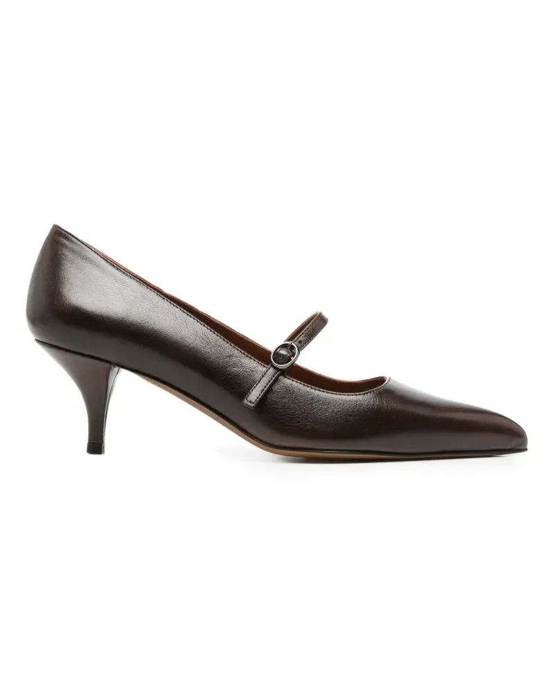 FESTA Milano Aristea buckle-strap leather pumps - Braun Braun