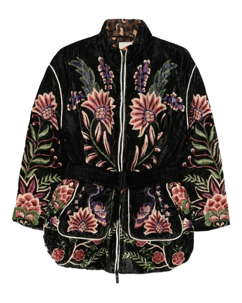 FARM Rio Jacke mit Blumenstickerei - Schwarz Schwarz