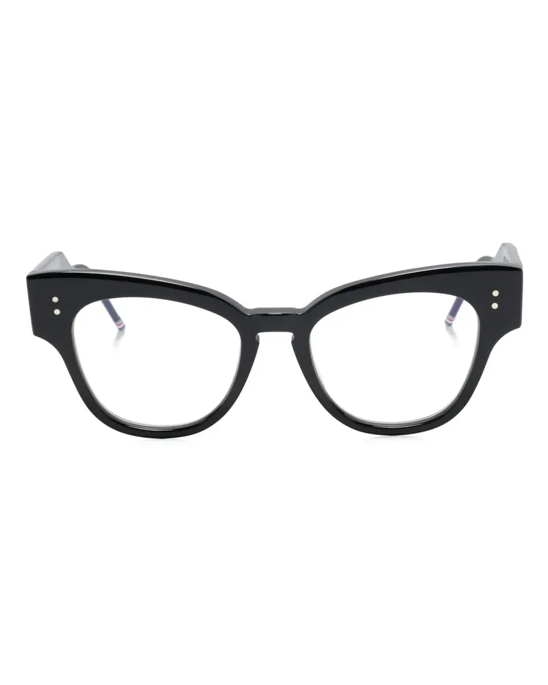 Thom Browne Brille im Butterfly-Design - Schwarz Schwarz