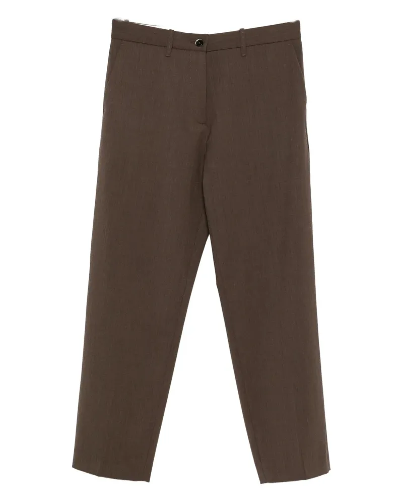 nine:inthe:morning button-fastening trousers - Braun Braun