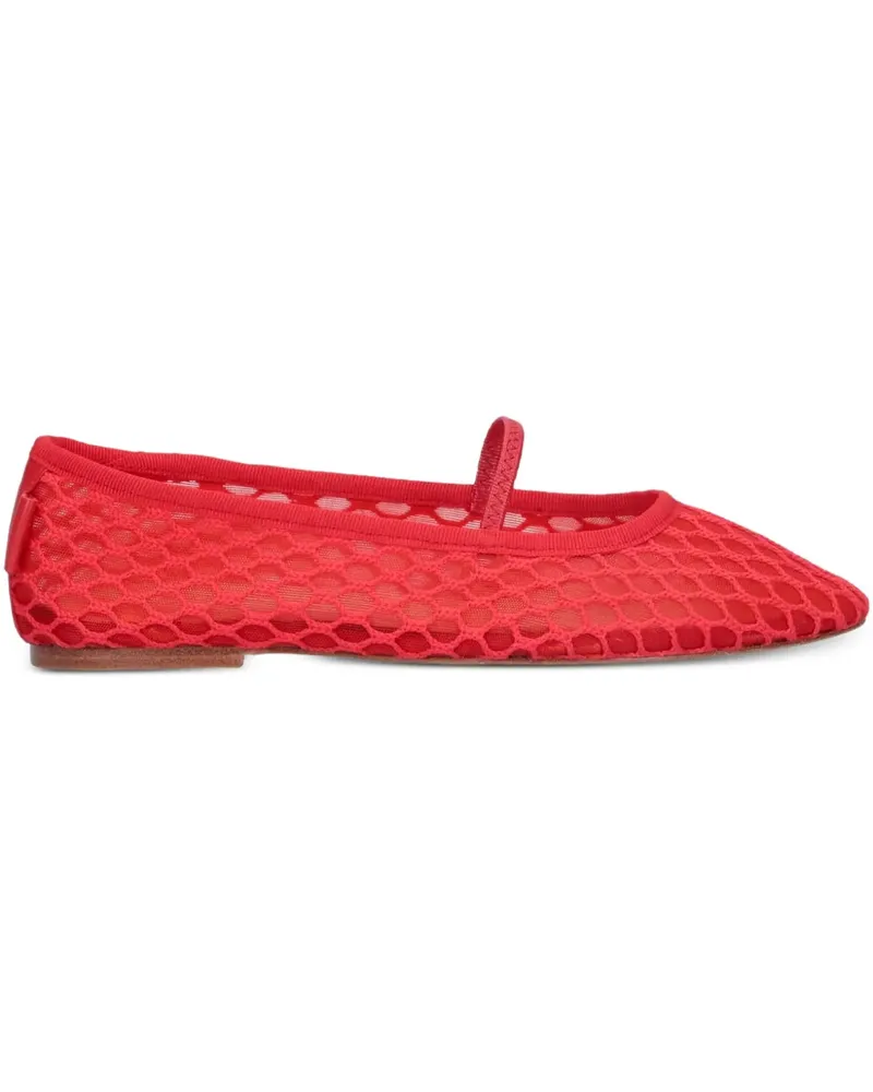 A.P.C. Ballerinas aus Mesh - Rot Rot