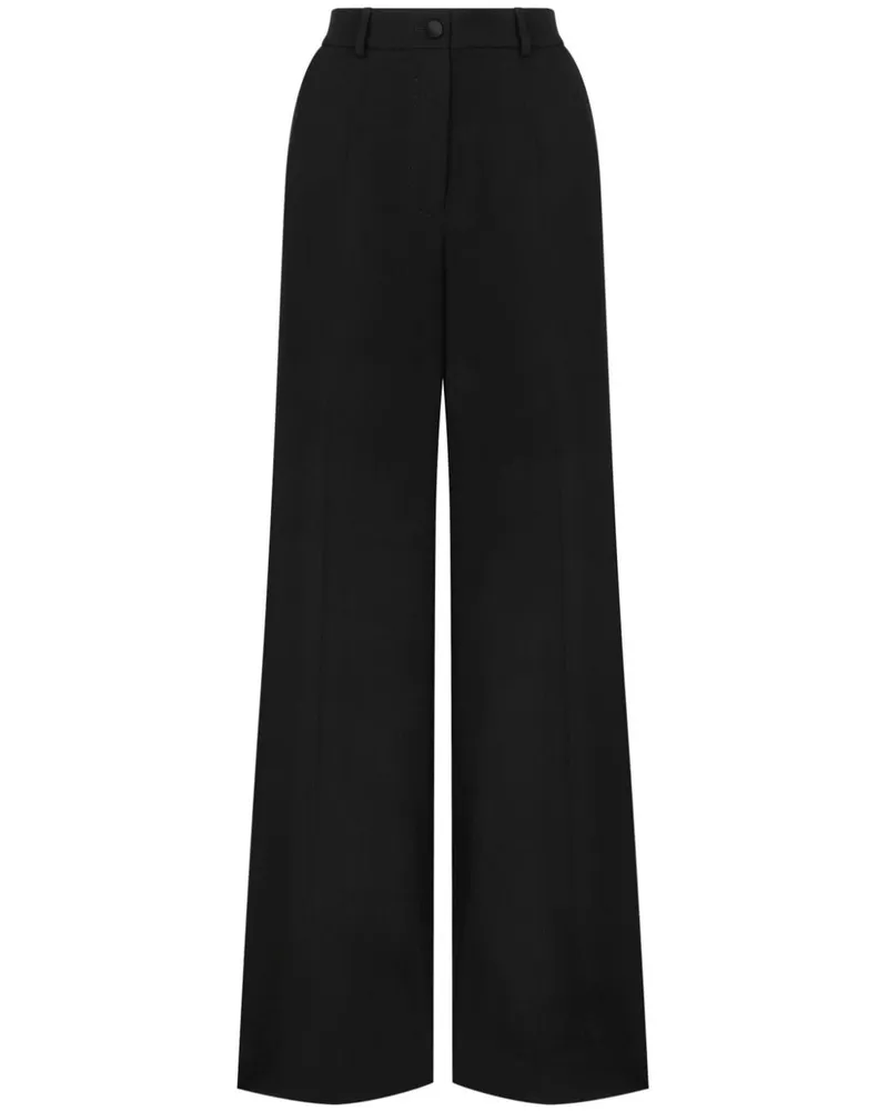 Dolce & Gabbana Hose mit Bügelfalten - Schwarz Schwarz