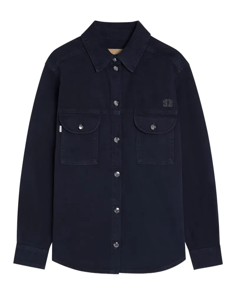 Blazé Milano Berber Jeanshemd mit Logo-Stickerei - Blau Blau