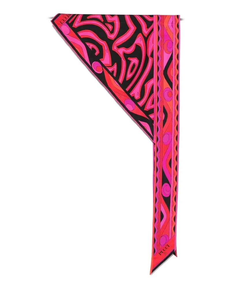 Emilio Pucci Iride-print silk scarf - Rosa Rosa