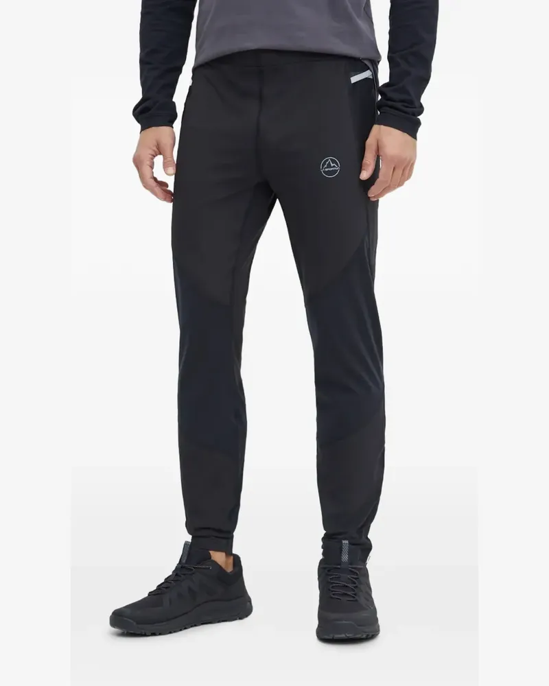 La Sportiva logo-print trousers - Schwarz Schwarz