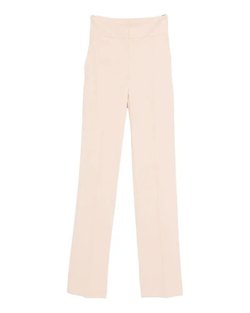 Elisabetta Franchi high-waisted flared trousers - Nude Nude