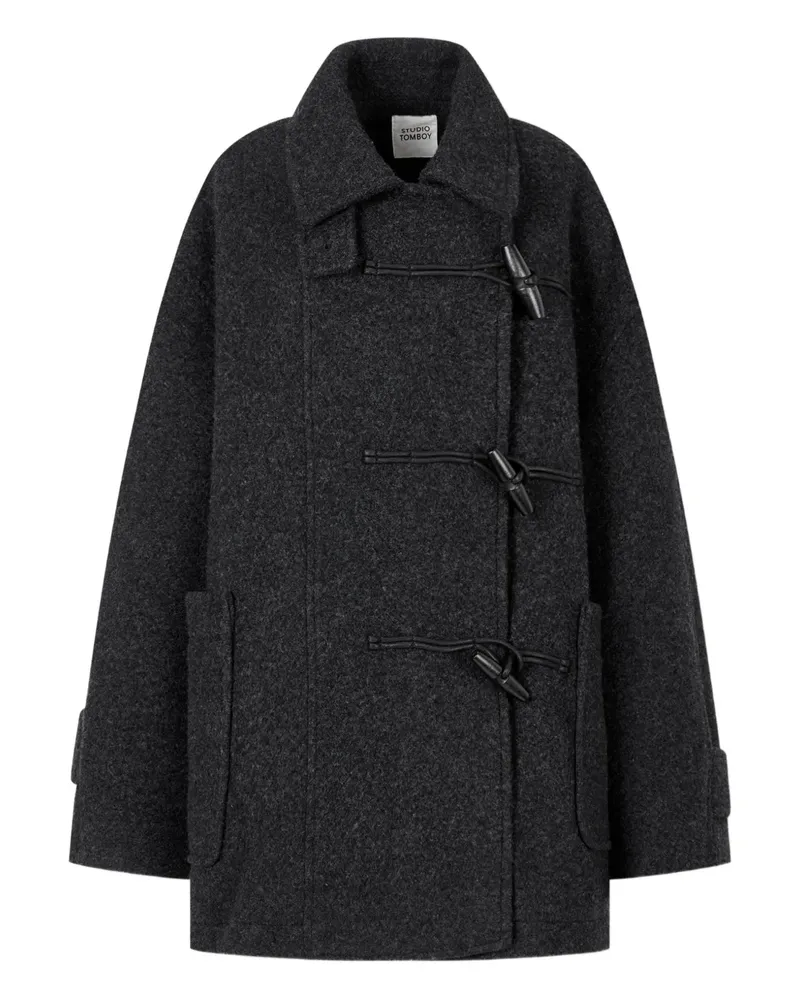 STUDIO TOMBOY Side Toggle Coat - Grau Grau