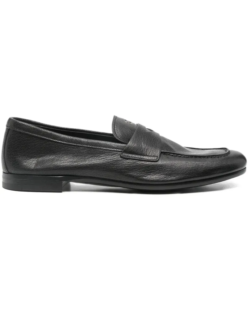 Prada Loafer mit runder Kappe - Schwarz Schwarz