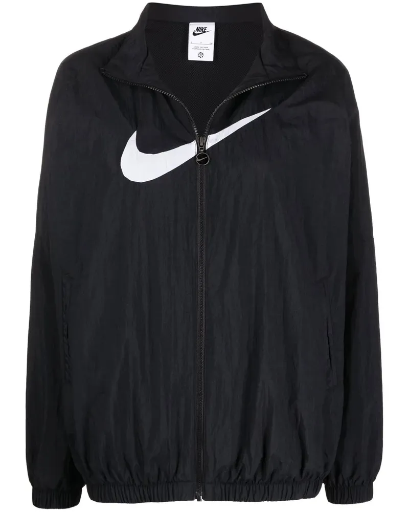 Nike Jacke mit Stehkragen - Schwarz Schwarz