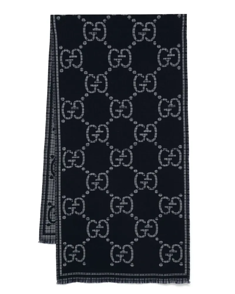 Gucci Check GG wool scarf - 1468 1468