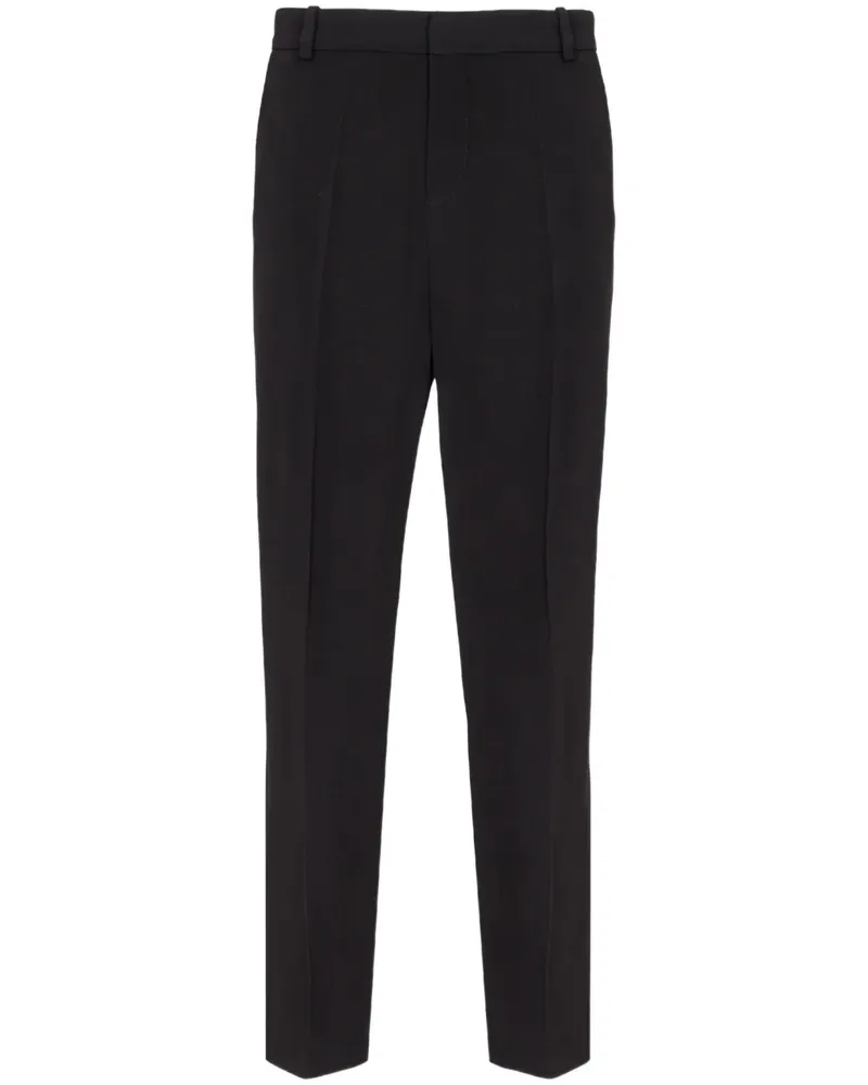 Balmain Hose mit geradem Bein - Schwarz Schwarz