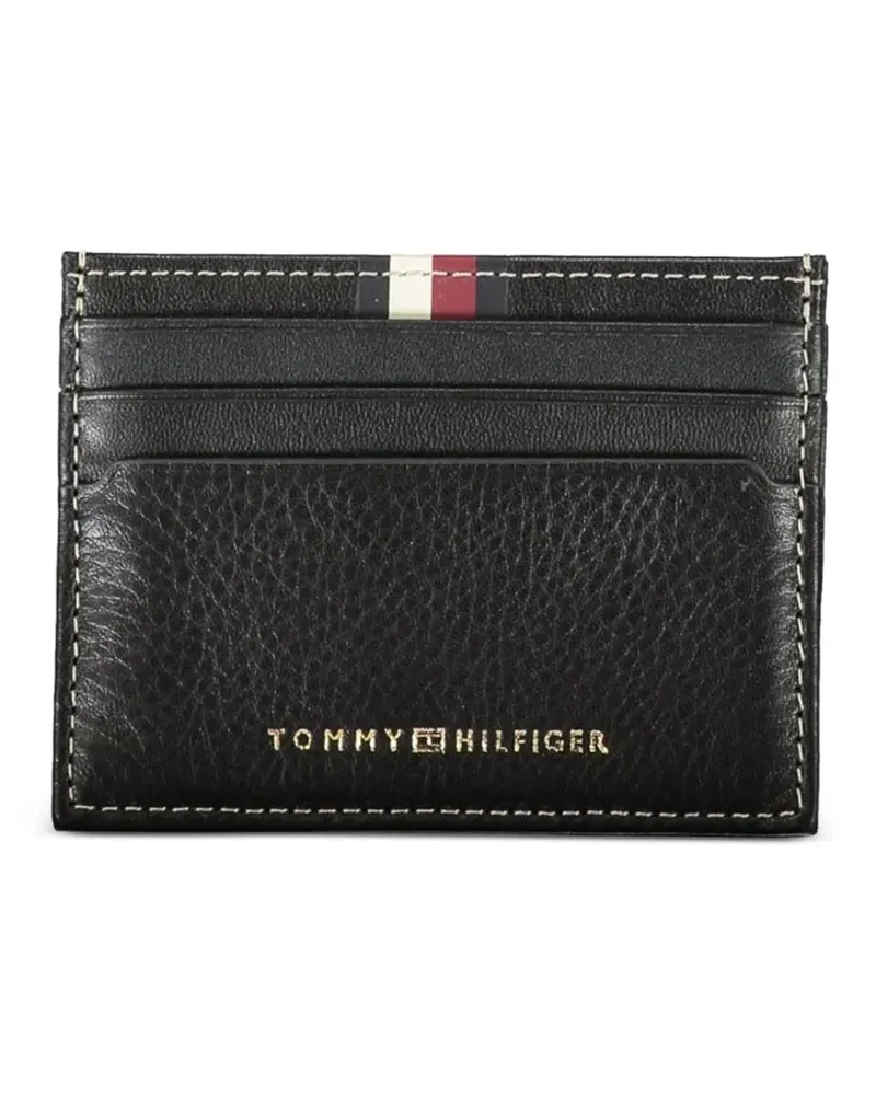 Tommy Hilfiger grained leather card holder - Schwarz Schwarz