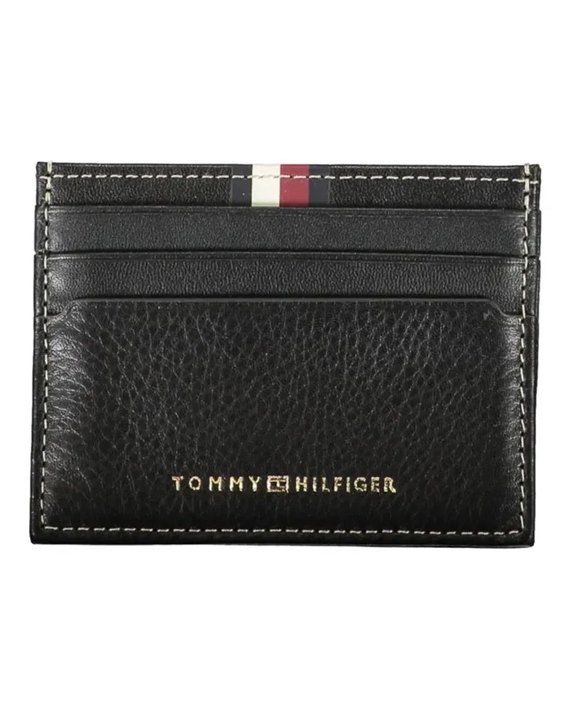 Tommy Hilfiger grained leather card holder - Schwarz Schwarz