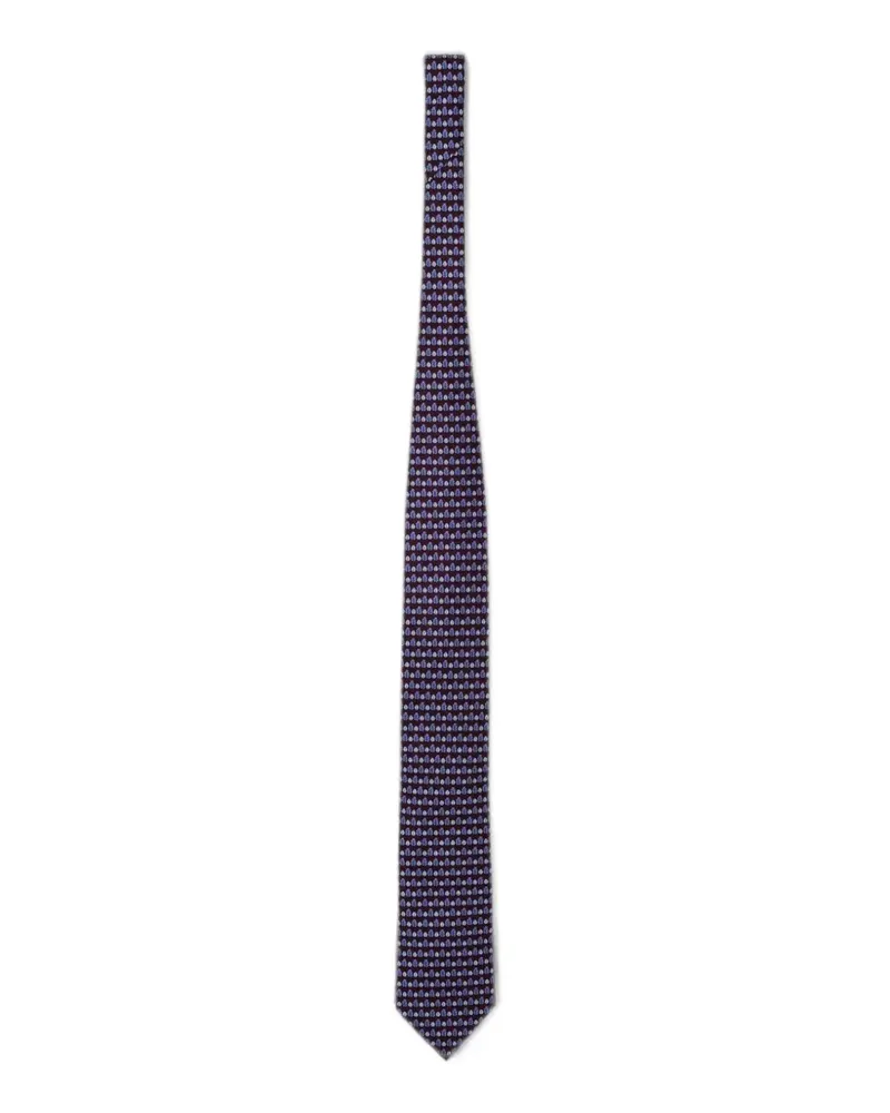 Ermenegildo Zegna patterned silk tie - Rot Rot