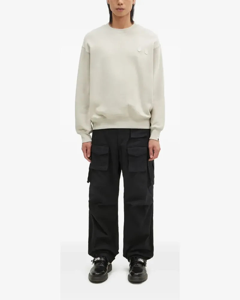 BAPE Sweatshirt mit Logo-Stickerei - Nude Nude
