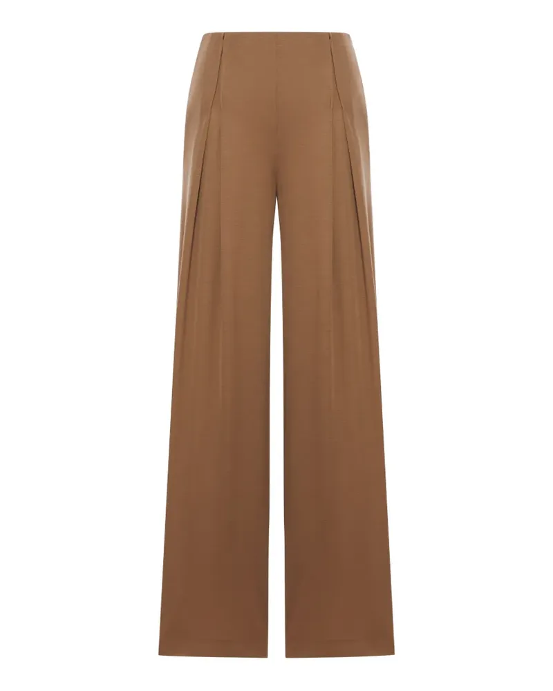 Max Mara pleated wool palazzo pants - Braun Braun