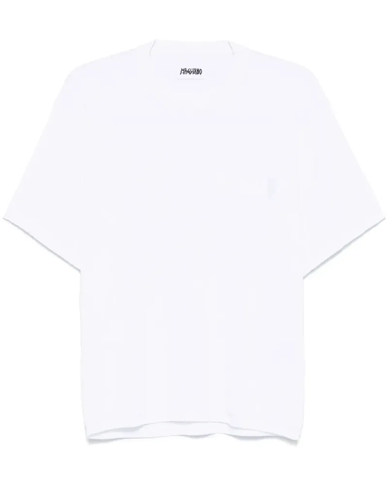 Magliano T-Shirt mit Waffelmuster - Weiß Weiß